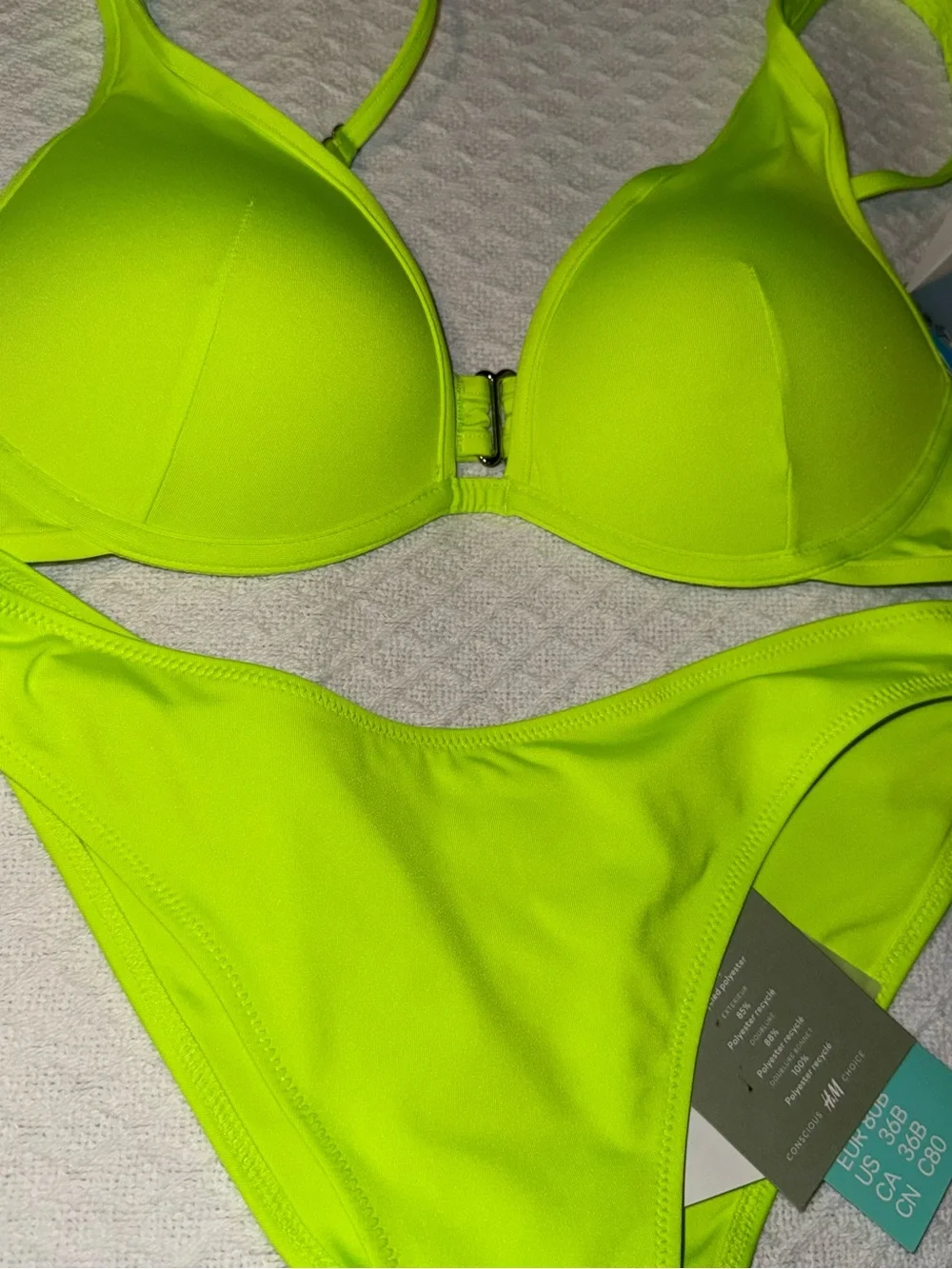 Neon Lime Push-Up Bikini Set - Women Swim